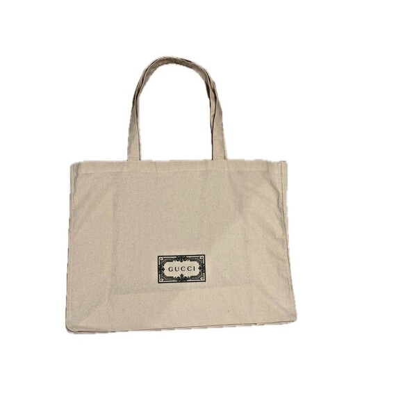 Gucci Reusable XL Cotton Canvas Tote Shopping Gift Bag New - Picture 1 of 8